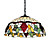  16 Inch Tiffany-style Grape Fruit Floral Edge Large Pendant (0835-P161071)