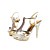  Leatherette Upper Stiletto Heel Sandals With Rhinestone Wedding Shoes.More Colors Available