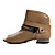  leatherette superior botas de salto baixo do tornozelo com fivela casuais cores shoes.more / lua de mel disponível