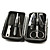  Edelstahl Nagelknipser Maniküre-Set 6pcs-schwarz
