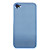  Protective Plastic Plating Backside Case for iPhone 4 Blue