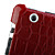  protection motif peau de serpent en plastique dur cas de retour pour ipad2 rouge