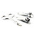  Edelstahl Nagelknipser Maniküre-Set 6pcs-schwarz