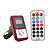  1.0" LCD Car MP3 Player FM Transmitter with IR Remote Controller - Red (SD/USB)