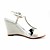  Satin Upper Wedge Heel Sandals With Rhinestone Wedding Shoes.More Colors Available