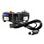  Juego de mando con cable para Nintendo GameCube GC Wii negro