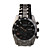 Fashion Black Dial Tungsten Steel Men's Wrist Watch