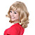  Capless mittlerer Länge hochwertigem synthetischen blonde lockige Haare Perücke (0463-lpp667)