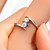  Fashion Double CZ Cubic Zirconia And Stainless Steel Ring