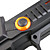  máquina uzi adaptador de pistola para mando de PS3 moción movimiento (negro)