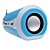  2011 usb novo portátil recarregável falante espelho mp3 com FM / USB / SD / AUX (azul)