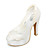  Top Quality Satin Upper High Heel Closed-toes With Lace Wedding Shoes/ Bridal Shoes