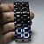  Cobra - Unisex Blue LED Faceless Wrist Watch (Black)