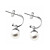  moderne 925 sterling zilver / strass met platina plating oorbellen
