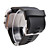  Orologio LED sportivo, con quadrante quadrato, cinturino in silicone, unisex - Nero