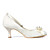  SILVESTRA - Closed Toe Bryllup Brude- Spool Hæl Lisser
