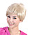  Lace Front Short Top Grade Quality Synthetic Blonde Curly Hair Wig