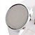 Pair of Jelly Sports Style Crystal Round Mirror Face Red LED Wrist Watch - Black & White
