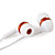  In-Ear Stereo Headphones Thick Cable (Red)
