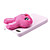  Protective Back Case w/ Cutey Rabbit Sticked on Back for iPhone 4
