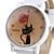  Women's and Girl's Cartoon Cat Quartz Watch (White)
