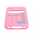  nieuwigheid van hoge kwaliteit silicagel zachte calculator Case voor iPhone 4 (roze)
