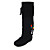  Suede Upper Low Heel Knee High Boots With Tassel More Colors Available