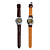  Montre Automatique avec Gravure pour Homme, En Cuir PU