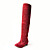  Elastic Velvet Upper Chunky Heel Over The Knee Boots Honeymoon Shoes More Colors Available