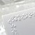  Elegant Embossed Wedding Invitation With Oval Cutout/Bow (Set of 50)