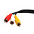 1,2 mètres RCA vidéo et câble stéréo du signal audio