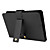  kunstlederen deksel van de behuizing met standaard voor 7 inch tablet pc - zwart
