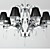  Elegant Crystal Chandelier with 8 Lights