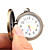  orologio da tasca in acciaio inox con catena