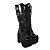  4 "grueso tacón plataforma negro pu lolita botas