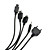  10 en 1 cargador universal USB / cable de datos para el cobre phone/mp3/mp4/gps móvil