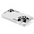  Premium Hard Case with Crystals for iPhone 4 (Black Flower)