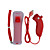  2-in-1 MotionPlus Fernbedienung und Nunchuk für Wii (Rot)