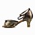 similicuir supérieure chaussures de danse latine belle salle de bal de souliers de couleur métallique pour les femmes