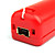  2-in-1 MotionPlus Fernbedienung und Nunchuk für Wii (Rot)