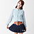  TS Bows Pleated Skirt