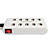  10-port med høy ytelse usb 2.0 hub (hvit)