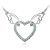 crystal angel hart ketting