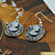  Antique Silver-plated Portrait Earring