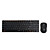  Rapoo e9060 sans fil ultra-mince de 101 touches de clavier et souris (noir)