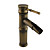  Antique Brass Finish Bathroom Sink Faucet - Bamboo Shape Design