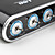  3 toma de carga para el puerto USB y switch (negro)