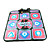  usb energía hd 1 "espuma de lujo de 8 mm de alfombra de baile 3 en 1 rojo