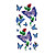  6 Pcs Butterfly and Rose Mixed Temporary Tattoo