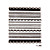  6 Nail Art Stickers French Style White/Black/Pin​k Lace
